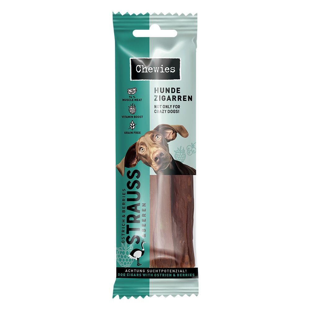 Chewies Dog Cigars Ostrich & Berries (75g)