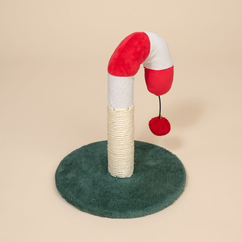 TIAKI Candy Cane Scratching Post Red/Green/White