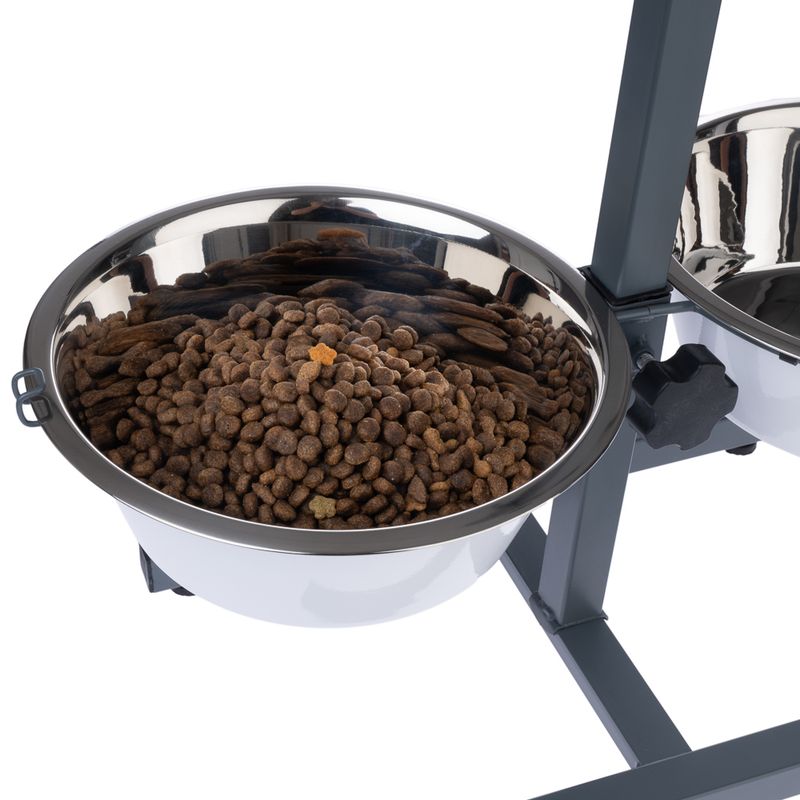 TIAKI Double Bowl with Adjustable Stand 2 x 875ml, diameter 17cm