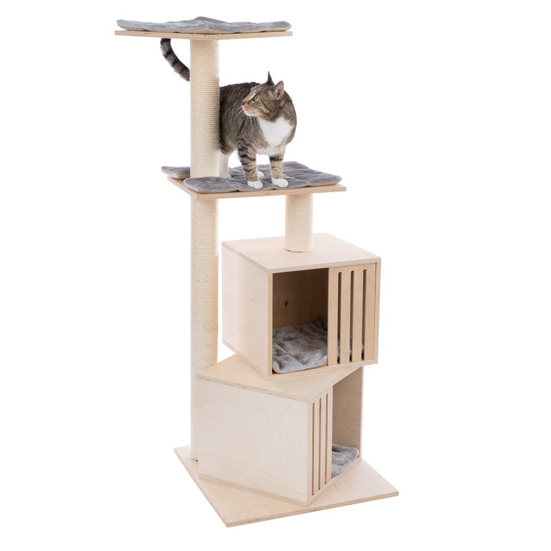 Natural Paradise Silene Cat Tree Light Grey
