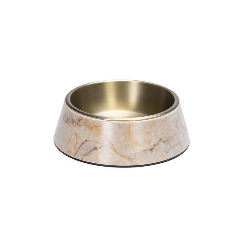 Designed by Lotte Marble Melamine Feeding Bowl - Beige 700ml, diameter 22cm