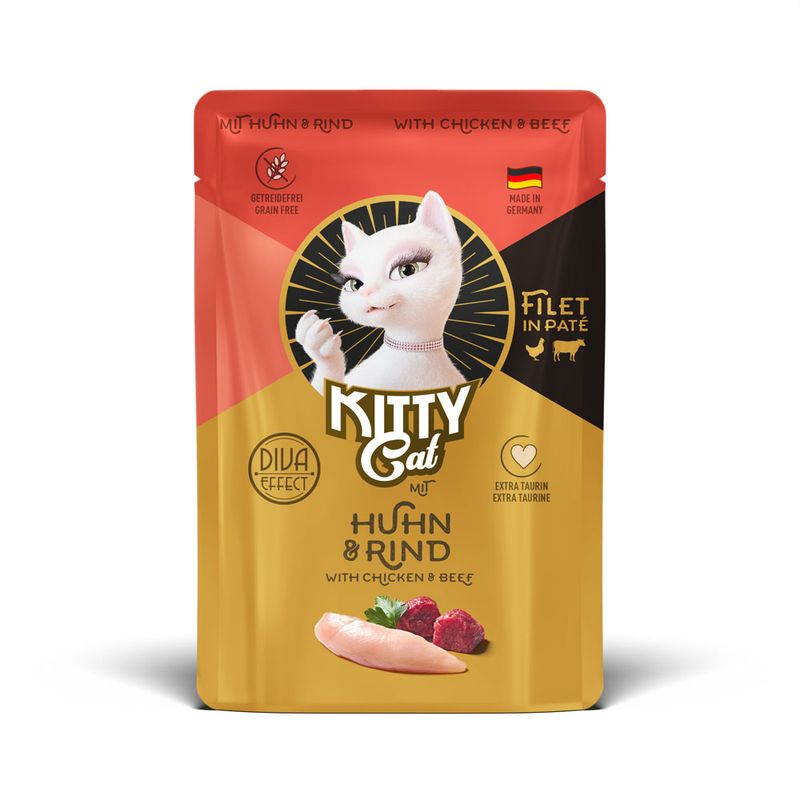 Kitty Cat Fillet in Paté Mixed Pack 6 x 85g Chicken Variety Pack (6 Varieties)