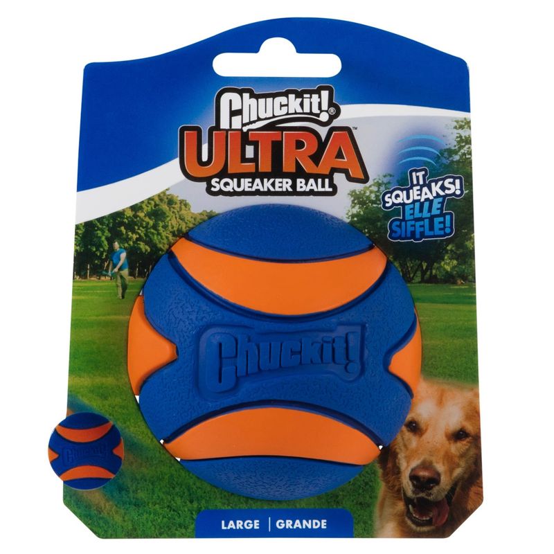 Chuckit! Ultra Squeaker Ball Size M: Diameter 6.4cm