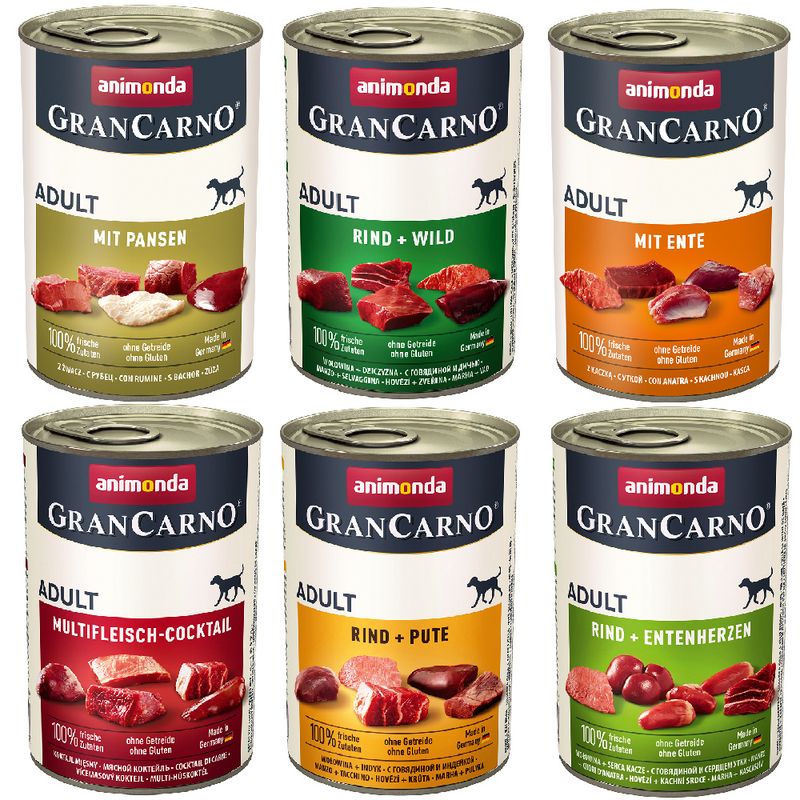 animonda GranCarno Original Adult Mixed Trial 6 x 400g Mix 3, 3 varieties