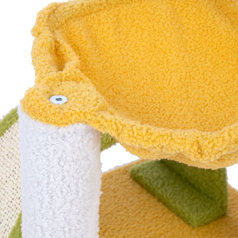 TIAKI Palm Scratching Tree with Hammock Yellow