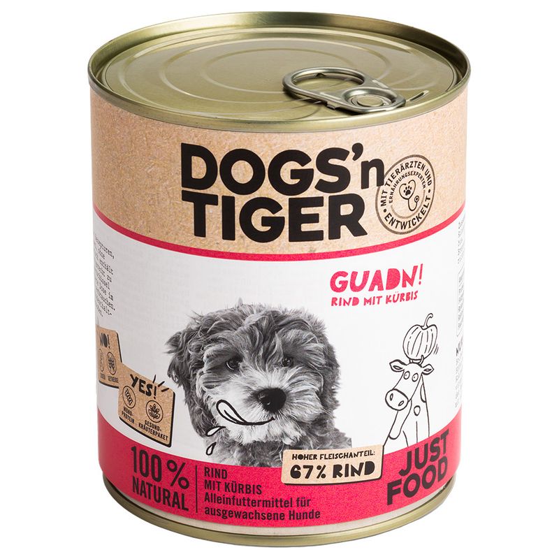Dogs'n Tiger Adult 6 x 800g Dinner: Lamb & Parsnip
