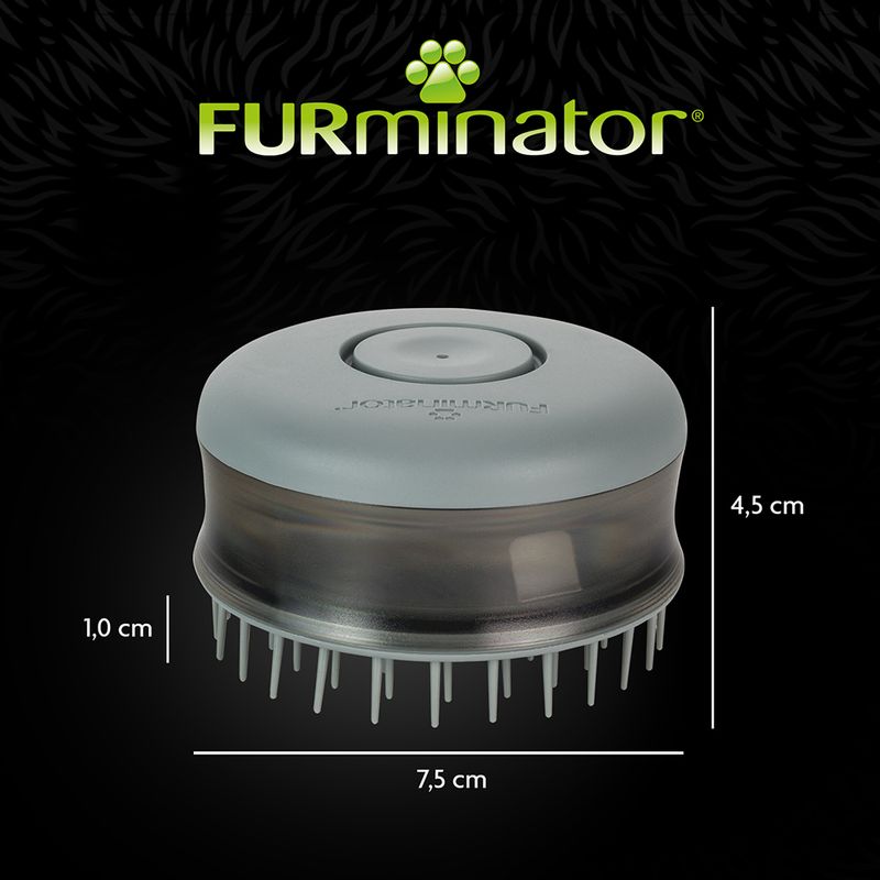 FURminator Bathing Brush 1 Brush: diameter 7.8 x (H) 4.8cm