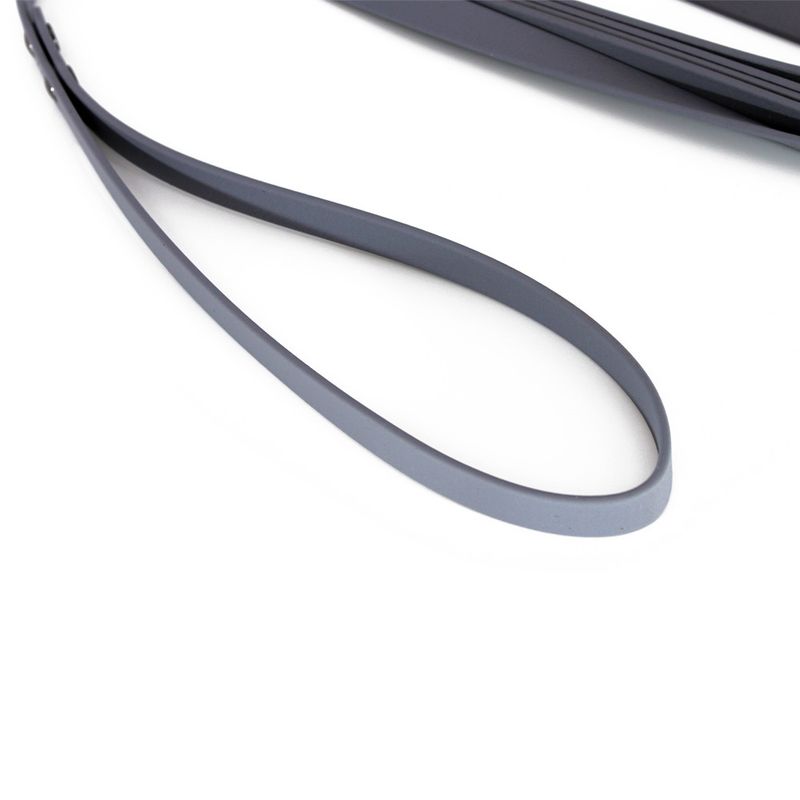 Home search leash BioThane, grey 5 m long, 13 mm wide