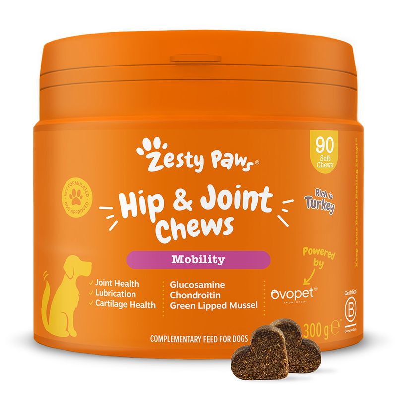 Zesty Paws Hip & Joint Chews Mobility - Turkey 90 Chews