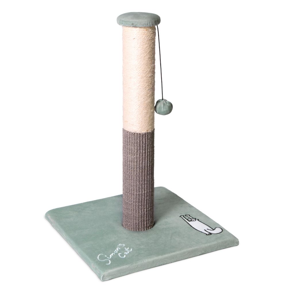 Simon's Cat Scratching Post Grey / Green