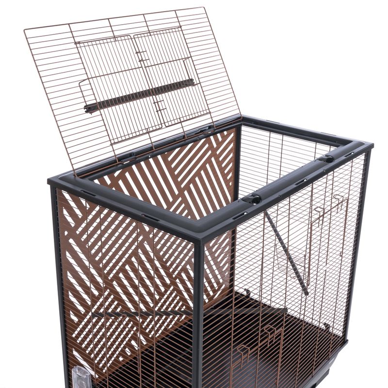 Modern Living Industrial Bird Cage 81 x 48 x 84 / 102 cm (L x W x H)