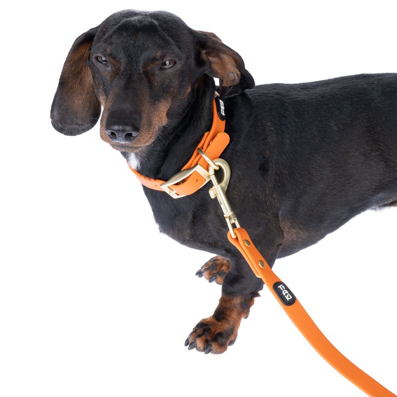 TIAKI Waterproof PVC Lead - Orange Length: approx. 200cm