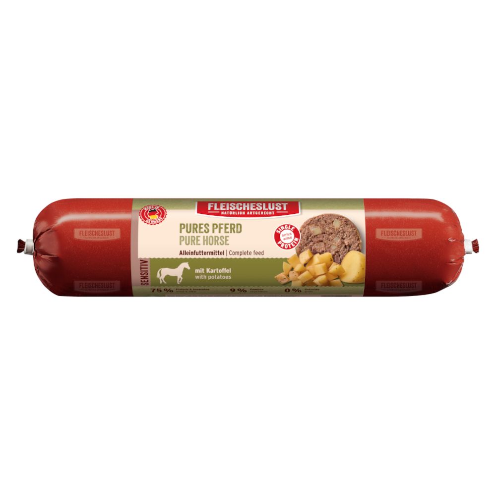 Fleischeslust Sensitive 8 x 400g Pure Horse with Potatoes