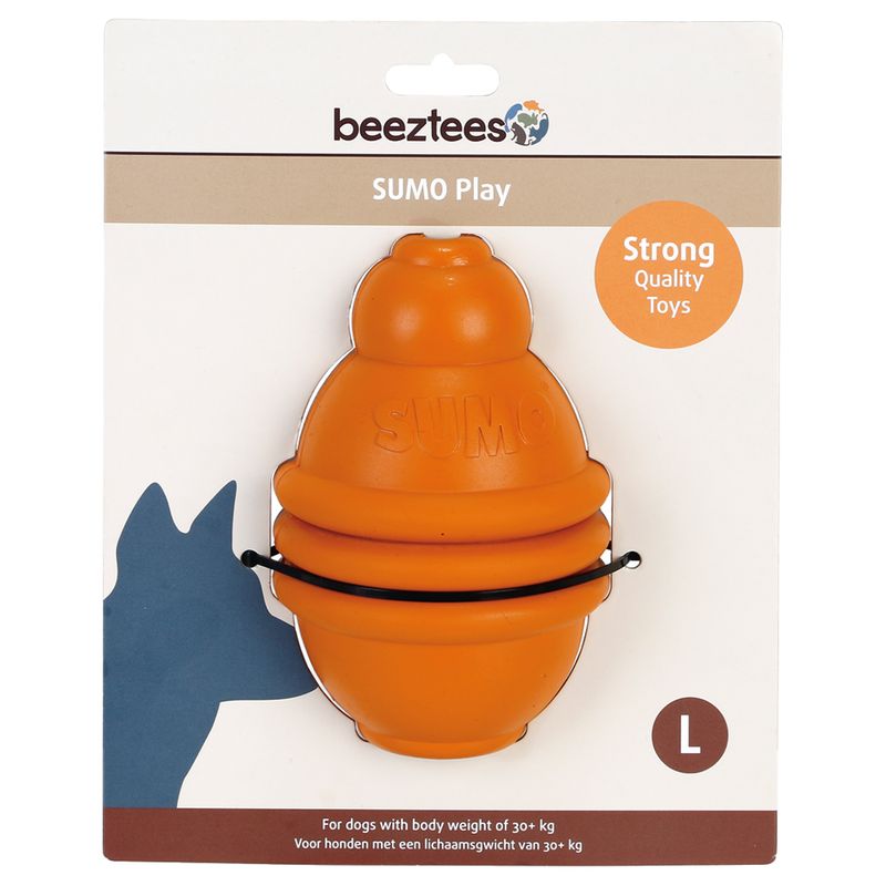 beeztees Sumo Play Dog Toy Size S: diameter 6 x (H) 8 cm