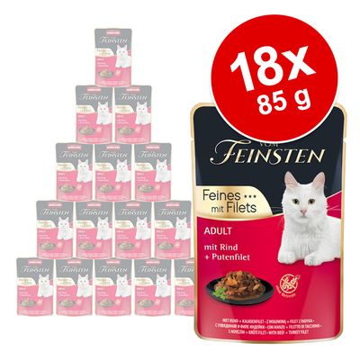 animonda vom Feinsten Adult 18 x 85g Beef & Turkey Fillet
