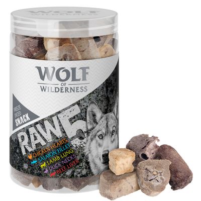 Wolf of Wilderness RAW 5 Mix Freeze-dried Snacks 150g