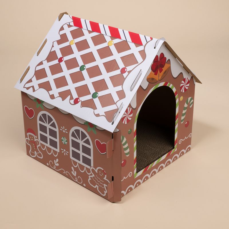 TIAKI Gingerbread House for Cats 37 x 36 x 40.5 cm (L x W x H)