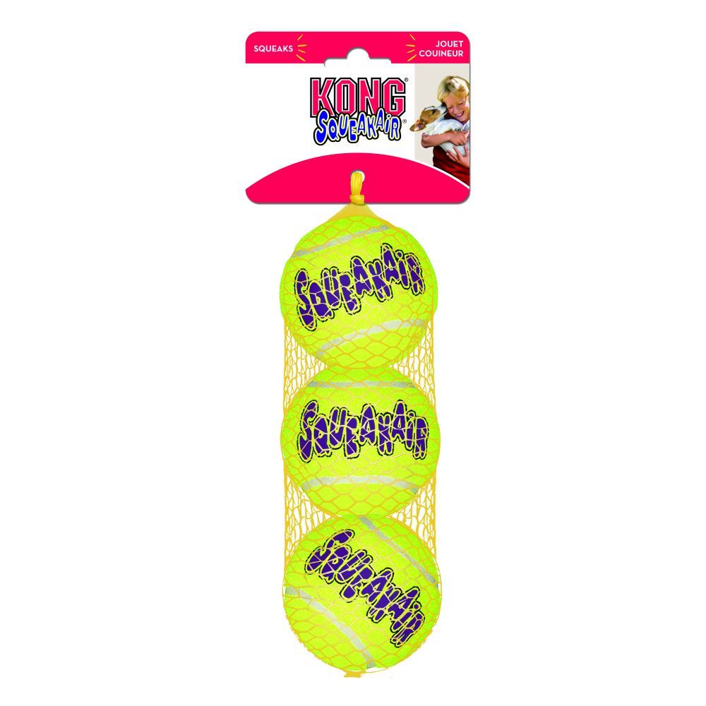 KONG SqueakAir Balls Small: 5cm diameter (3 Pack)