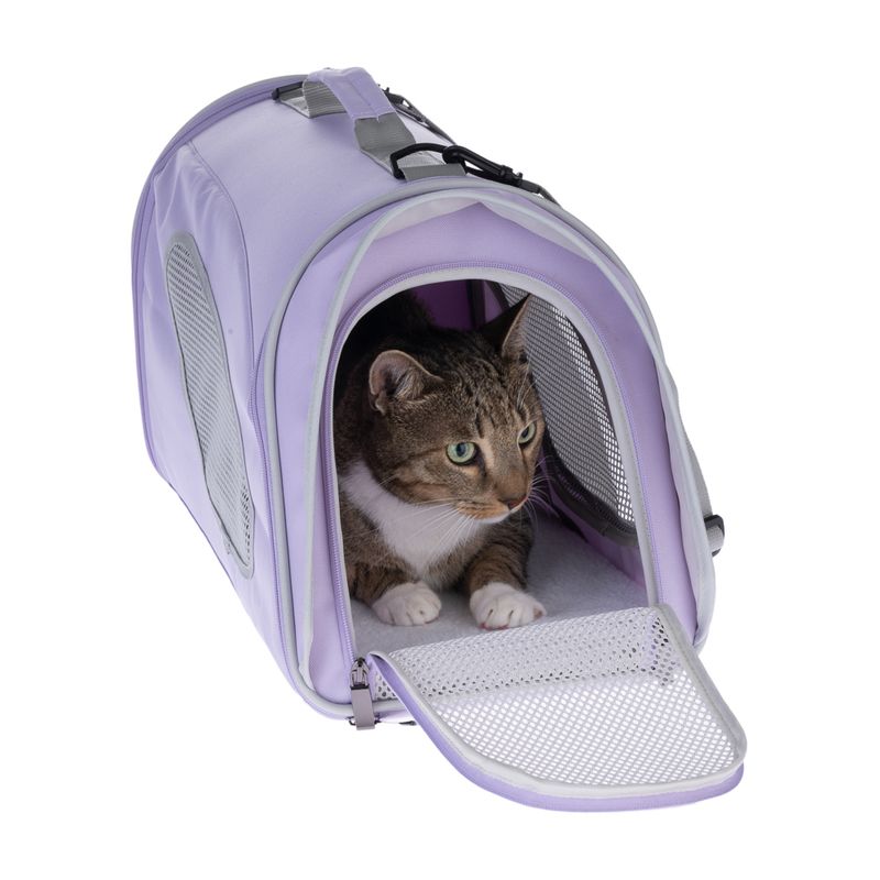 Pet Carrier Brown & Beige: 54 x 26 x 30cm (L x W x H)