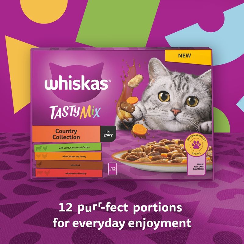 Whiskas Tasty Mix Pouches 48 x 85g Chef's Choice in Sauce