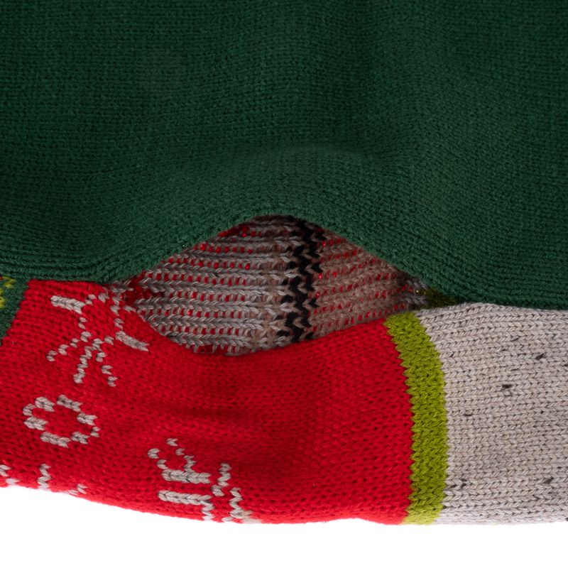 TIAKI Tri-Colour Reindeer Dog Jumper Size M: approx. 30cm Back Length