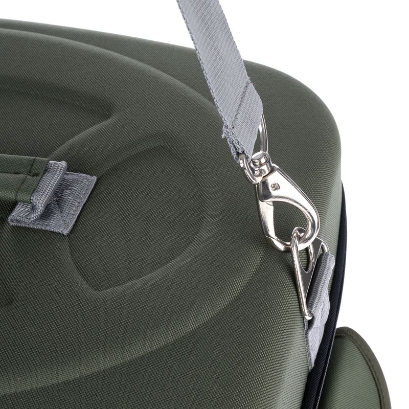 Collapsible Transport Case Grey & Orange: 42 x 32 x 30cm (L x W x H)