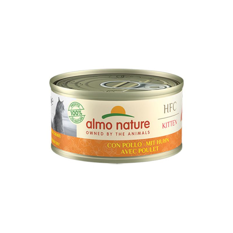 6 x 70g Almo Nature HFC Natural Wet Cat Food - 5 + 1 Free! * Chicken Mixed Pack (3 Varieties) (6 x 70g)
