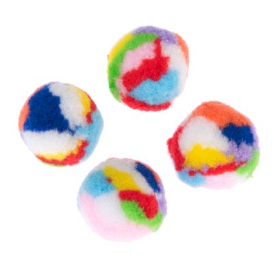 TIAKI cat toy set fluffy balls set of 4