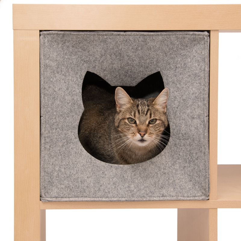 Felt Cat Den for Shelves 33 x 33 x 33 cm (L x W x H)