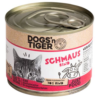 Dogs'n Tiger Adult Cat 6 x 200g Delicious Turkey