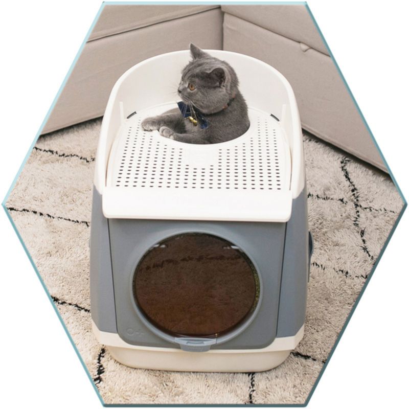 Schulze Cat Residence Litter Tray Grey