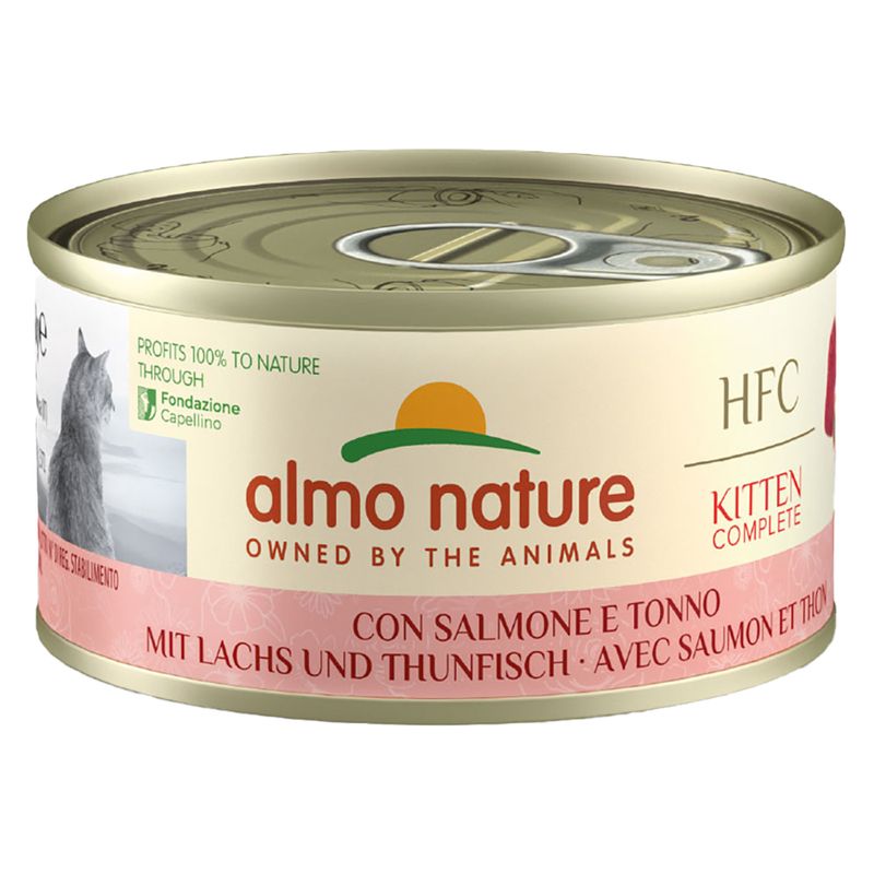 Almo Nature HFC Kitten Complete Saver Pack 24 x 70g Salmon with Tuna