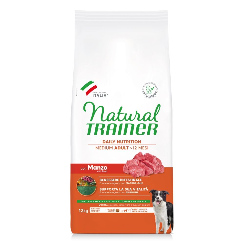 Natural Trainer Adult Medium with Beef 3kg