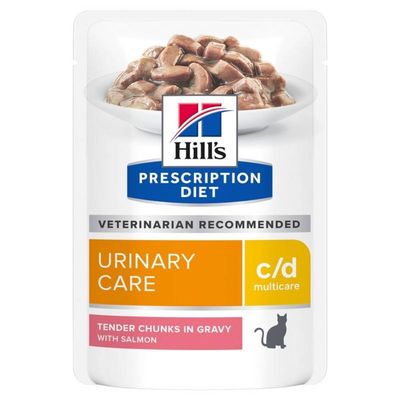 Hill´s Prescription Diet Feline c/d Multicare - Salmon 12 x 85g Pouches