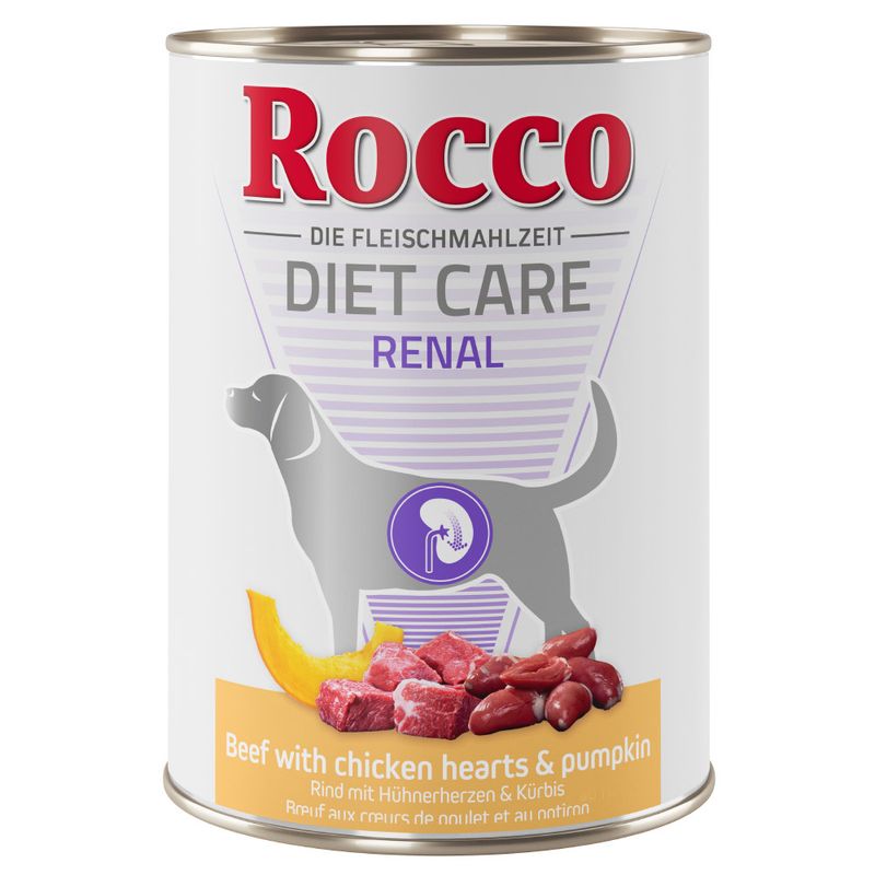 Rocco Diet Care Renal - Beef with Chicken Hearts & Pumpkin 6 x 400g