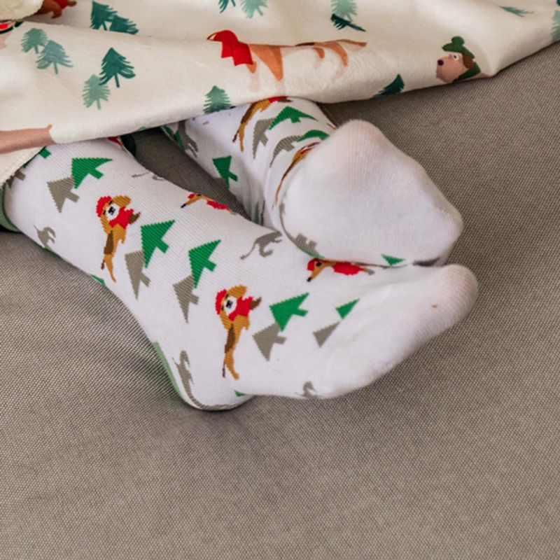 TIAKI Pet & Parent Winter Socks Set: Pet Socks (2 pairs) & Pawrent Socks (1 Pair)