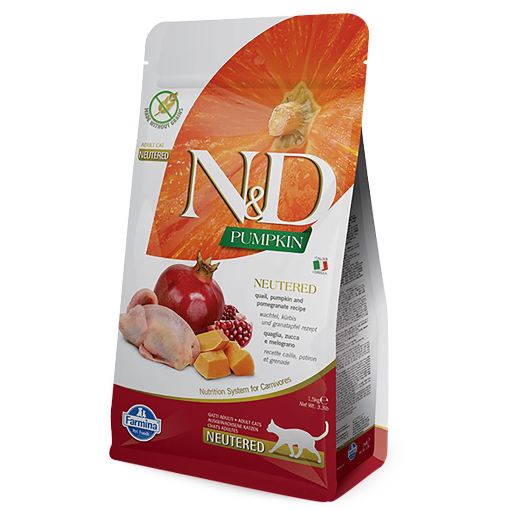 Farmina N&D Neutered Adult Pumpkin, Quail & Pomegranate 5 kg