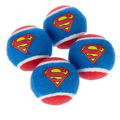 Warner Bros™ DC Superman Tennis Ball Set Set of 4 (each diameter 6.3cm)