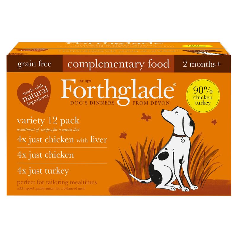 Forthglade Just 90% Grain-Free Adult Dog - Just Poultry 12 x 395g