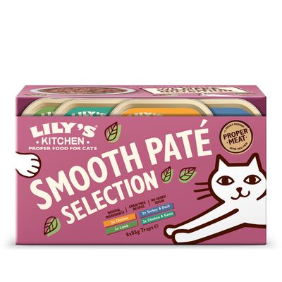 Lily's Kitchen Smooth Paté Selection for Cats Saver Pack 16 x 85g Mixed Pack (4 Varieties)