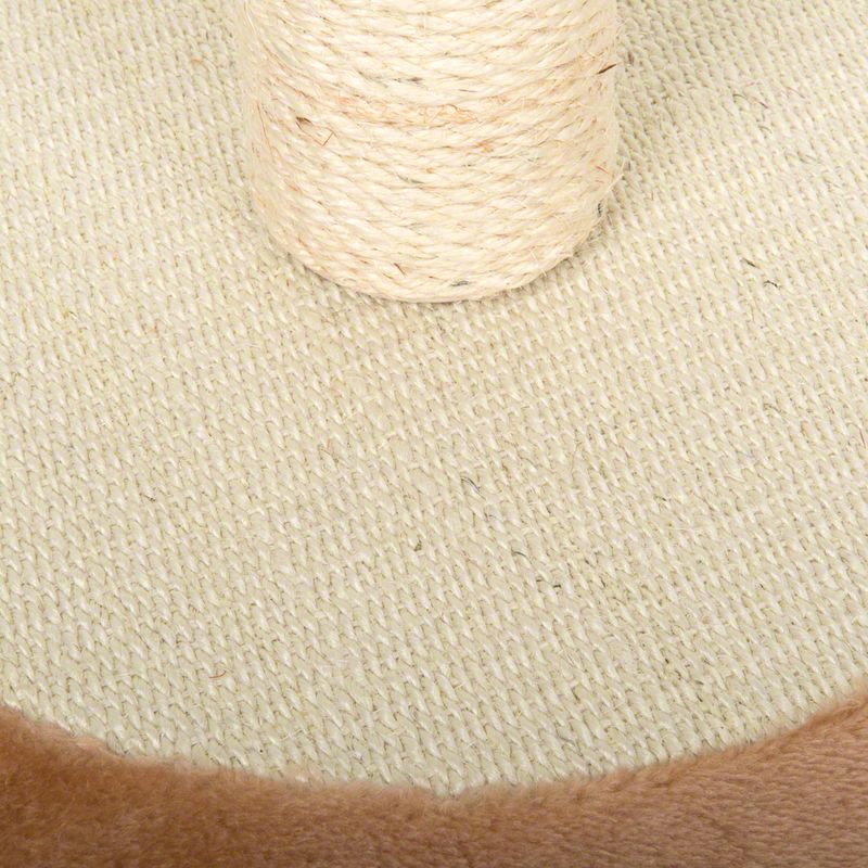 Karlie Banana Leaf Little Den Scratching Post Natural Beige