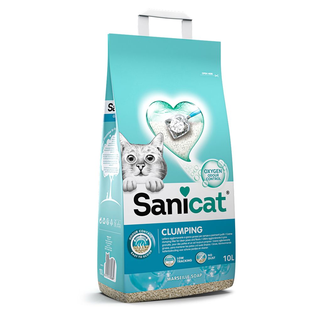 Sanicat Marseille Soap Clumping Cat Litter 10l