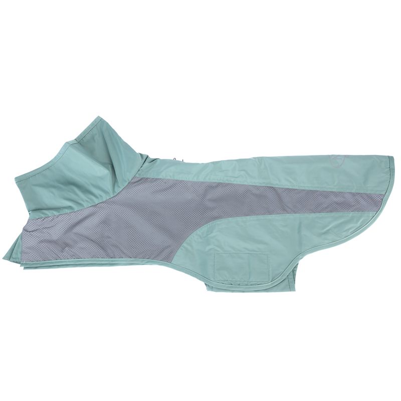 Nomad Tales Spirit Reflective Dog Raincoat - Mint approx. 35cm (Back Length)
