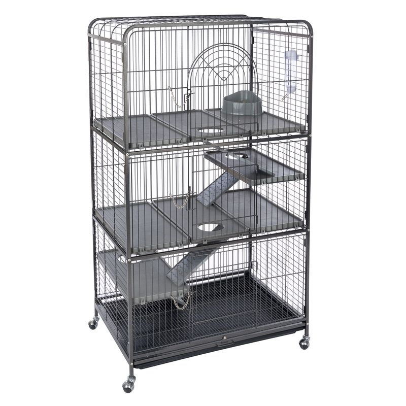 TIAKI Villa Small Pet Cage Main Cage: 79 x 52 x 99.5cm (L x W x H)