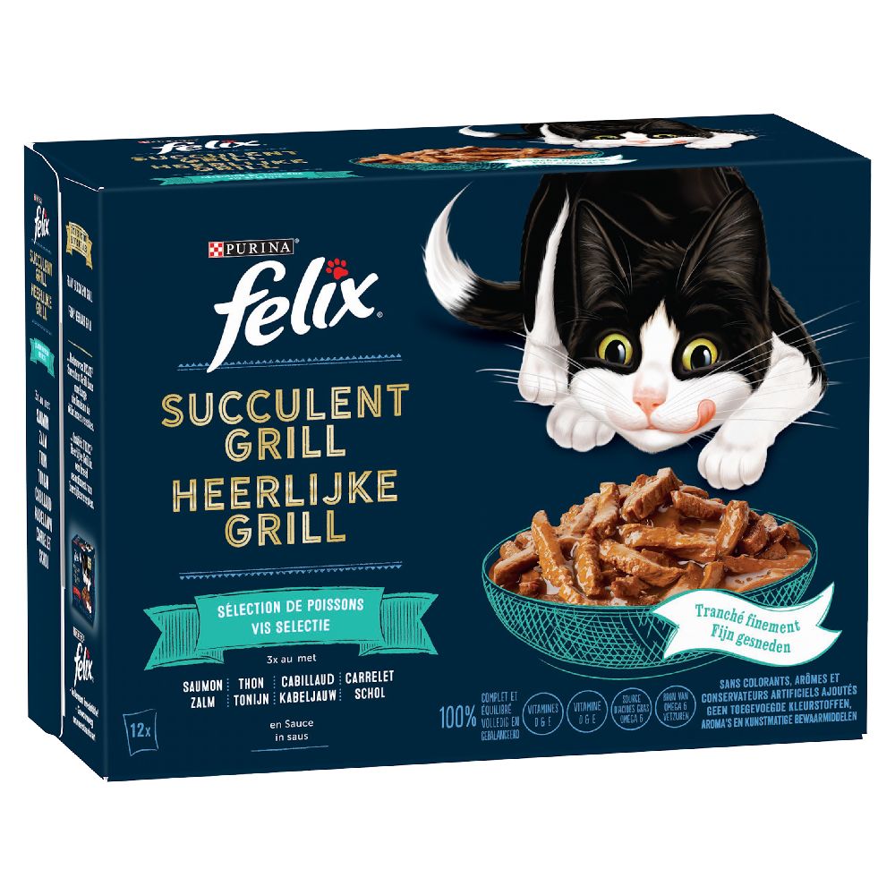 Felix Tasty Shreds 12 x 80g Farm Selection