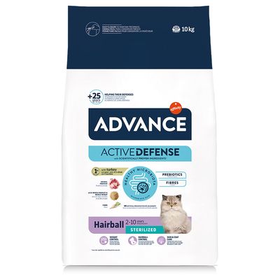 10kg Affinity Advance Dry Cat Food - 8.5kg + 1.5kg Free! * Hairball Sterilised with Turkey (10kg)