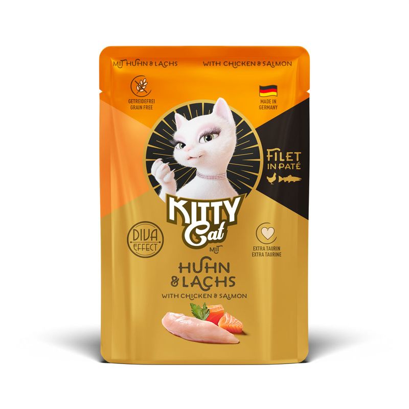 Kitty Cat Fillet in Paté Mixed Pack 6 x 85g Chicken Variety Pack (6 Varieties)