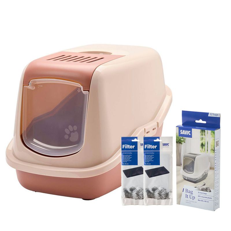 Savic Nestor Cat Litter Box Light Grey