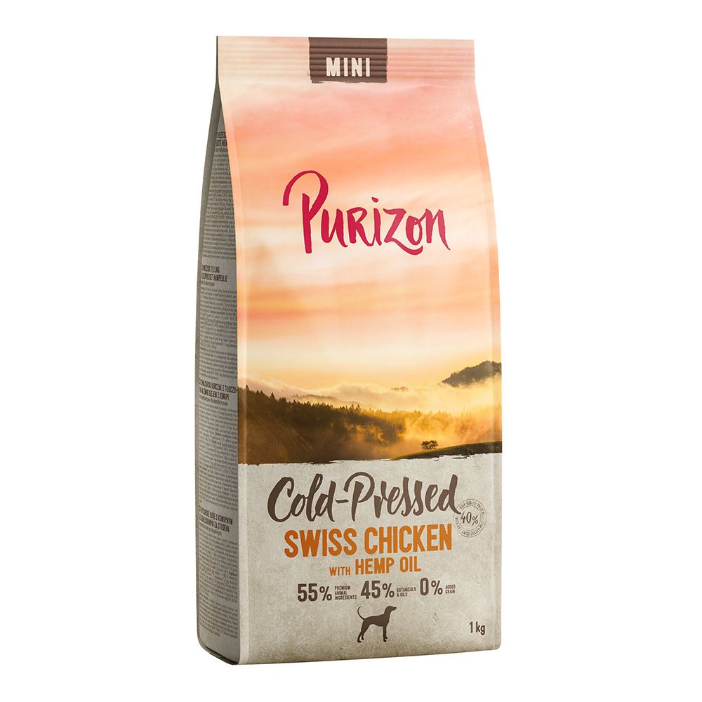 Purizon Cold-Pressed Mini Swiss Chicken with Hemp Oil 1kg