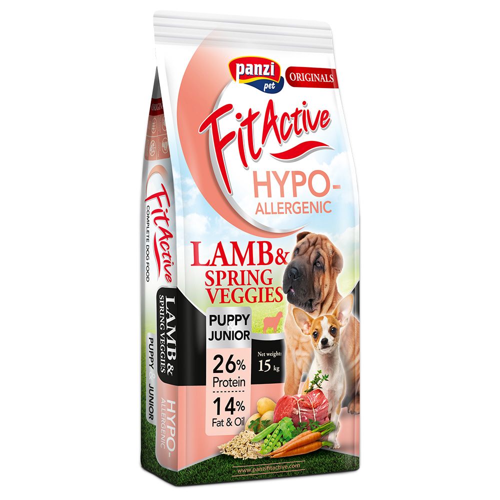 FitActive Originals Puppy Hypoallergenic Lamb & Spring Veggies 15kg
